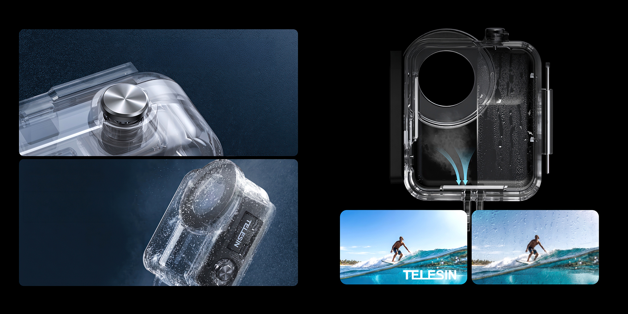 Obudowa wodoodporna Telesin S4-WTP-13-TDJ do kamer DJI Osmo Nano
